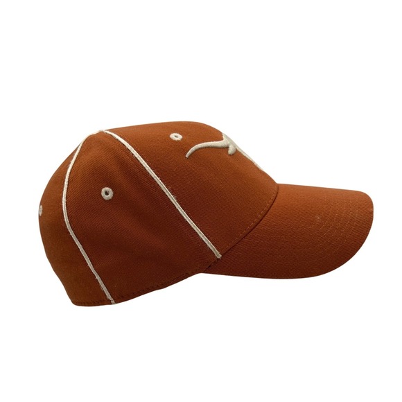Texas Longhorns Burnt Top of the World  Orange Embroidered Baseball Cap Hat OSFM - Picture 2 of 9